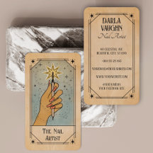 Nail Artist Tarot Card Illustration Star
