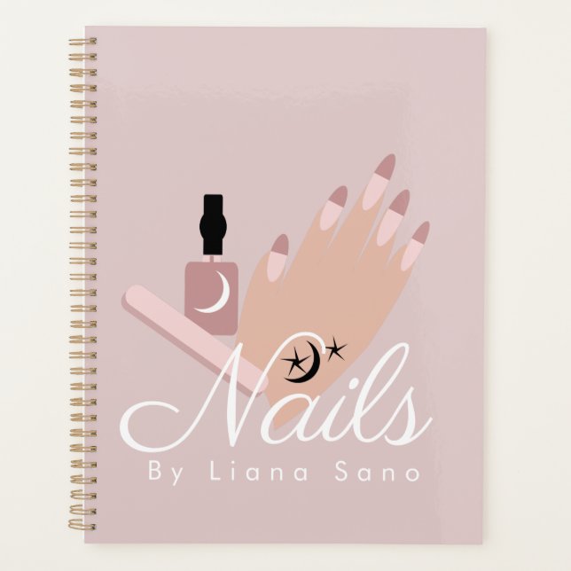 Nail Artist Tattoo Hand Appointment Planner (Front)