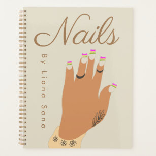 Nail Artist Tattoo Hand Illustration Planner