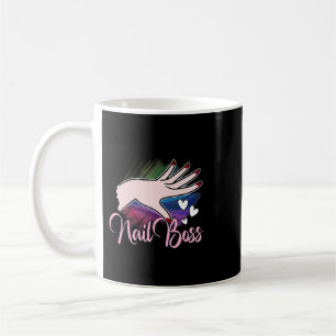 Nail Boss Manicurist Gift Nail Tech Artist Technic Coffee Mug