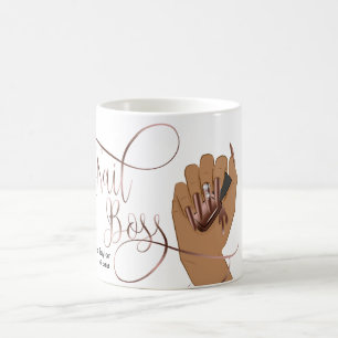 Nail Boss, nail Technician, long nails, manicure Coffee Mug