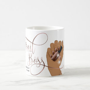 Nail Boss, nail Technician, long nails, manicure Coffee Mug
