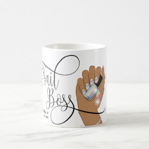 Nail Boss, nail Technician, long nails, manicure Coffee Mug