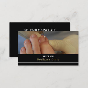 Nail Care Portrait, Podiatry Clinic, Podiatrist Business Card