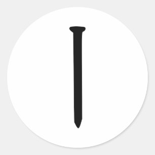 Nail Classic Round Sticker