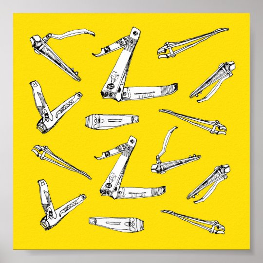 Nail Clips, Wall Art Illustration