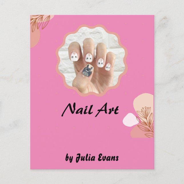 Nail Design Acrylic Floral Flyer (Front)