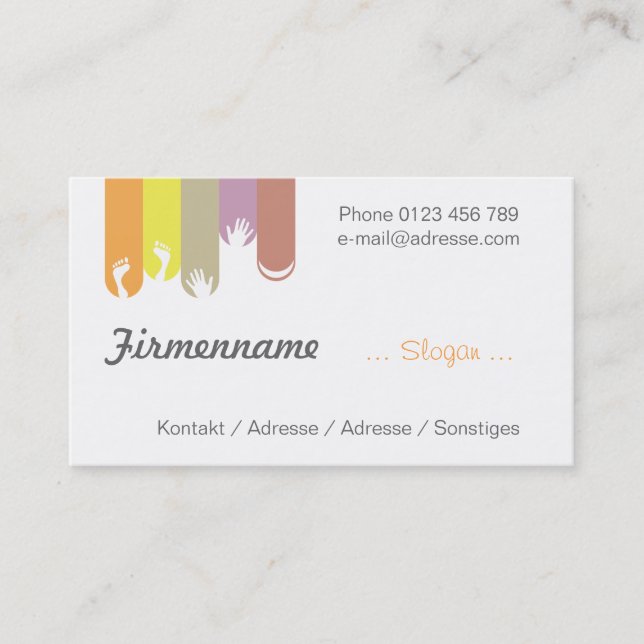 nail design - nail care business card (Front)