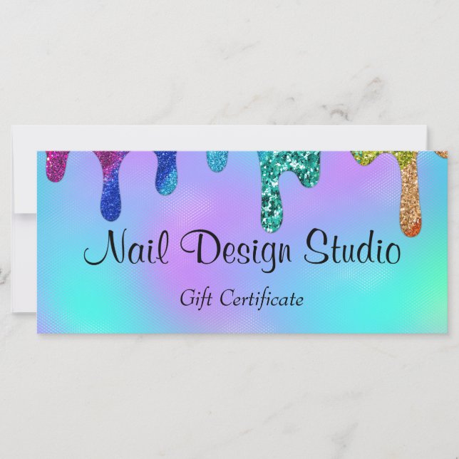 Nail Design Studio Gift Certificate (Front)