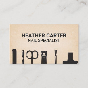 Nail Manicure Tools   Appointment Card