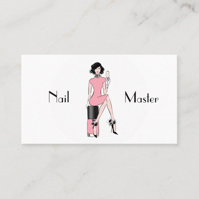 Nail master business card (Front)