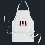 Nail Polish Adult Apron<br><div class="desc">You entrust your hair to your stylist. This design is perfect for thanking them! They will love it!</div>