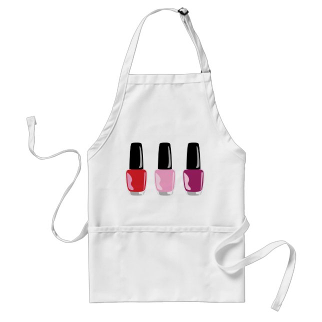 Nail Polish Adult Apron (Front)
