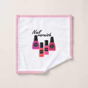 Nail Polish Bath Towel Set