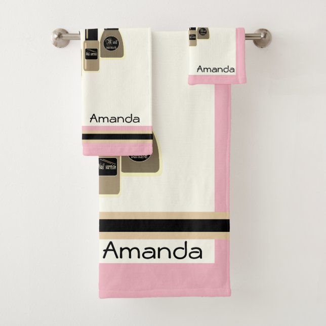 Nail Polish Bath Towel Set (Insitu)