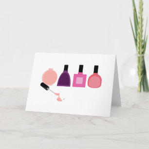 Nail Polish Bottles Card