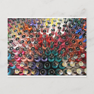 Nail Polish Bottles Postcard