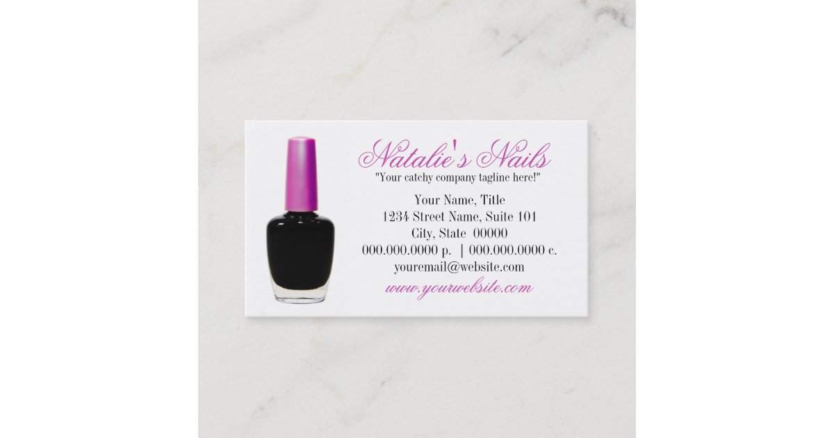 Nail Polish Business Cards Zazzle