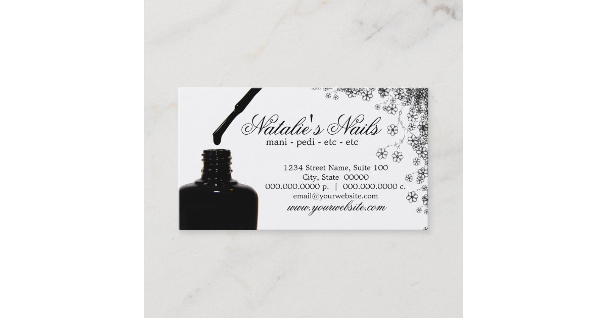 Nail Polish Business Cards Zazzle