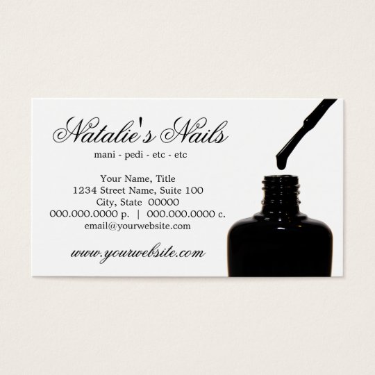Nail Polish Business Cards