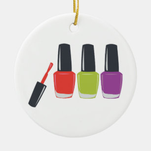 Nail Polish Ceramic Ornament