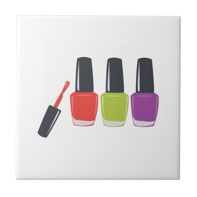 Nail Polish Ceramic Tile (Front)