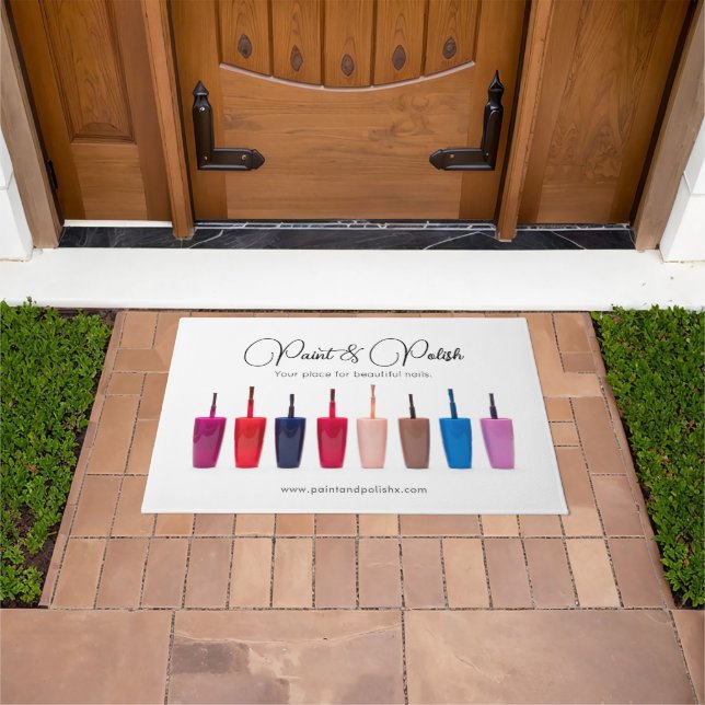 Nail Polish Color Set Nail Salon Doormat (Outdoor)
