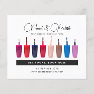 Nail Polish Color Set Nail Salon Flyer