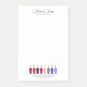 Nail Polish Color Set Nail Salon Post-it Notes
