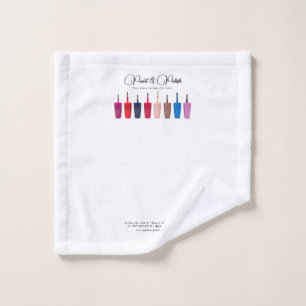 Nail Polish Color Set Nail Salon Wash Cloth