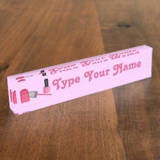 Nail Polish Customizable Name Plate