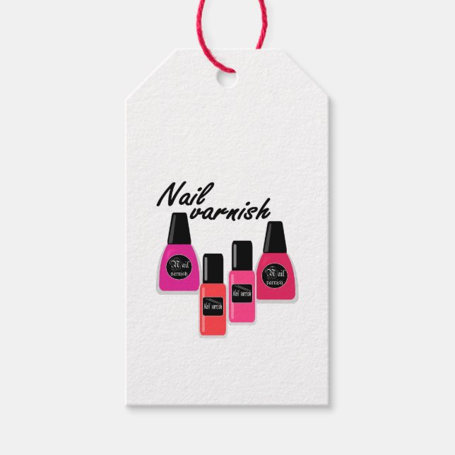 Nail Polish Gift Tags (Front)