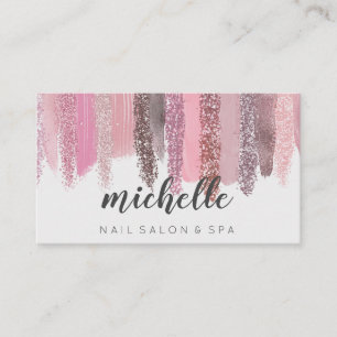 Nail Polish Glitter Salon Manicure Social media Business Card