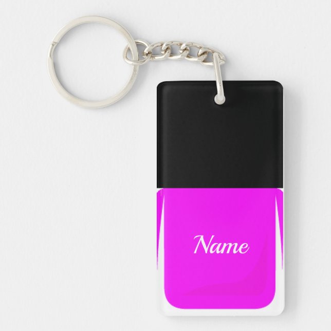 Nail Polish Keychain Purple (Front)
