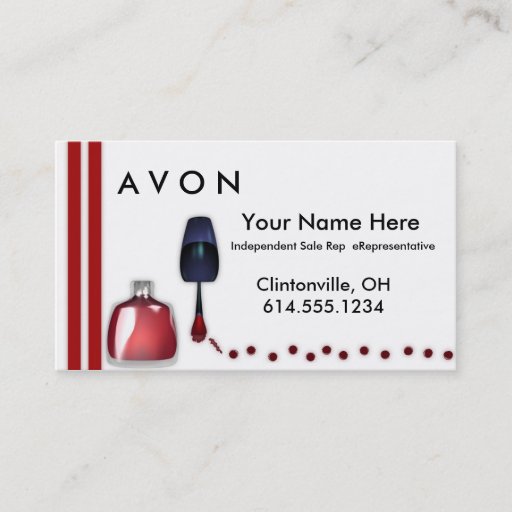 Customizable Nail Polish Makeup Business Cards