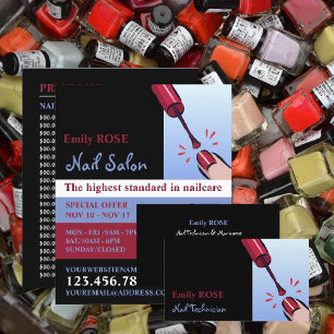 Nail Polish, Nail Technician Business Card