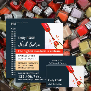 Nail Polish, Nail Technician, Nail Salon Advert Flyer