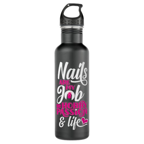 Nail Polish Pedicurist Manicurist for Nail Artists Stainless Steel Water Bottle