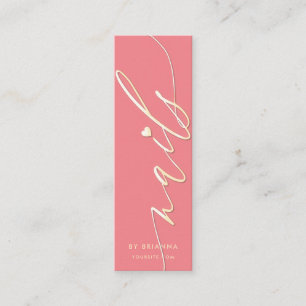 Nail Polish Salon Manicure Specialist Mini Business Card