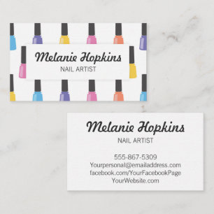 Nail Polish Salon Spa Beauty Business Card