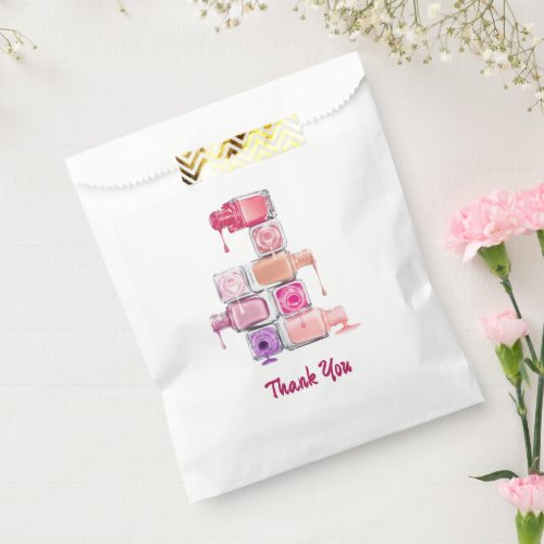 Nail Polish Stack Custom Favor Bag