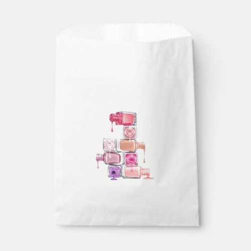 Nail Polish Stack Favor Bag