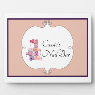Nail Polish Stack Personalized Plaque