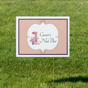 Nail Polish Stack Personalized Sign