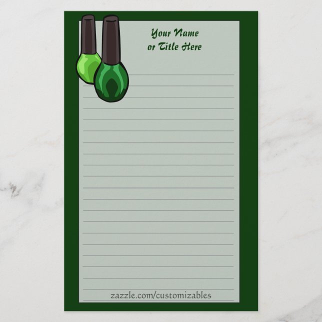 Nail Polish Stationery (Front)