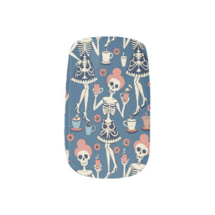 Nail Polish Strips Halloween Skeleton Minx Nail Art