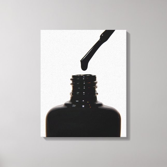 Nail Polish Wrapped Canvas Print (Front)