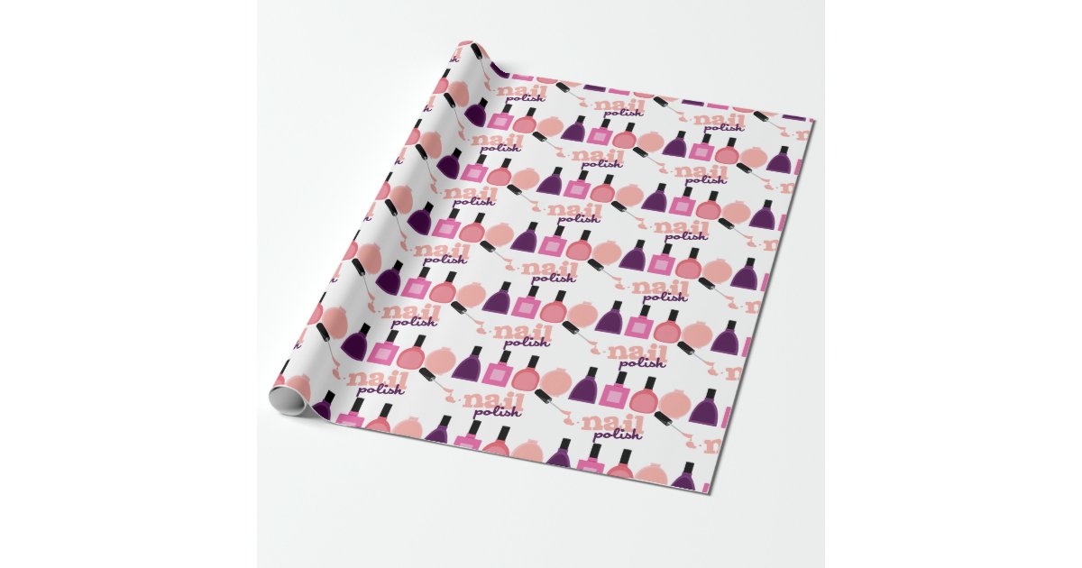 Nail Polish Wrapping Paper | Zazzle