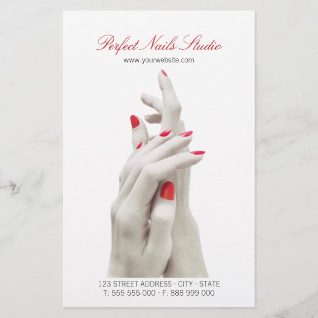 Nail Salon Beauty Center flyer (Front)