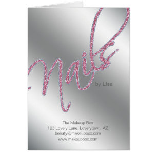 Nail Salon Brochure Beauty Cards